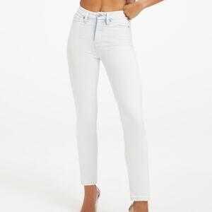 Good American Good Classic High Rise Jeans Deep V Yoke GCDVNF619T Indigo121